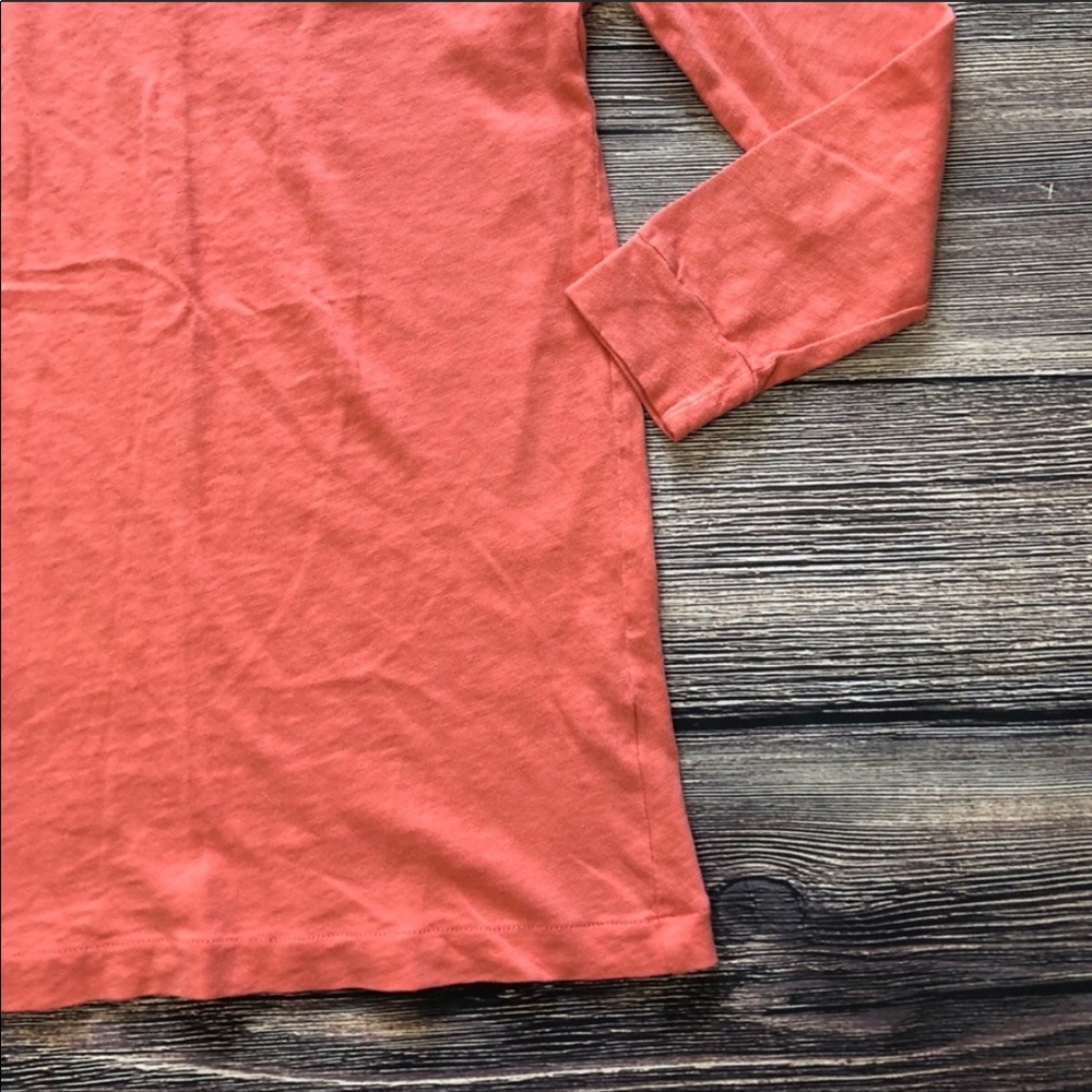 J Crew Factory long sleeve t-shirt peachy coral Sm - Picture 2 of 7